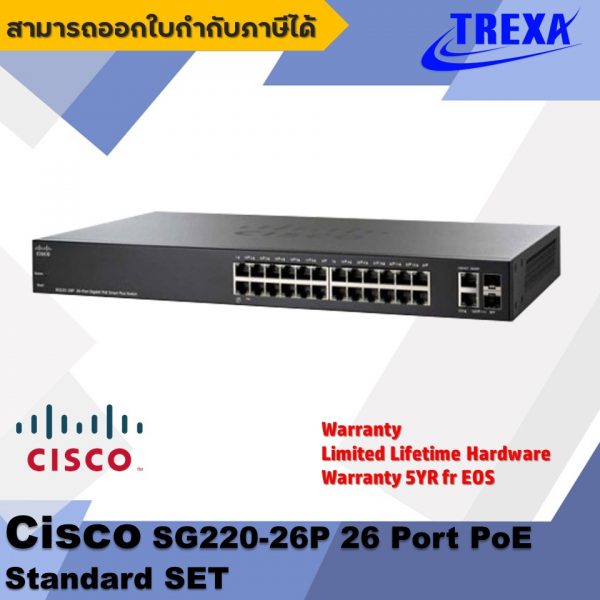 CISCO SG220-50P 50 PORT GIGABIT POE SMART PLUS SWITCH (SG220-50P